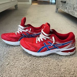 Women’s ASICS Tokyo Running Shoes - Red White and Blue